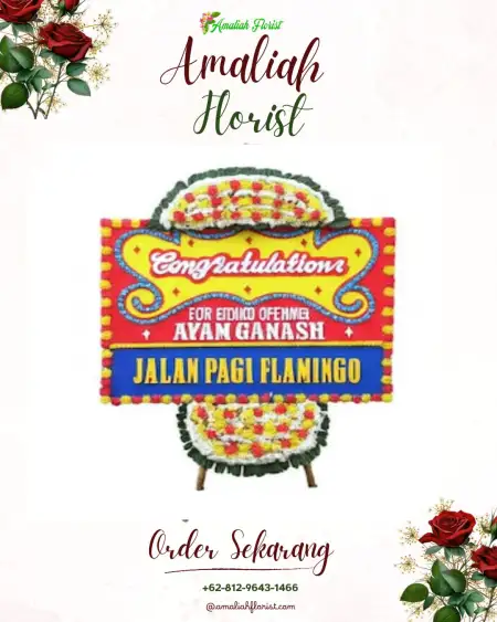 Sewa Papan Bunga Sebangki